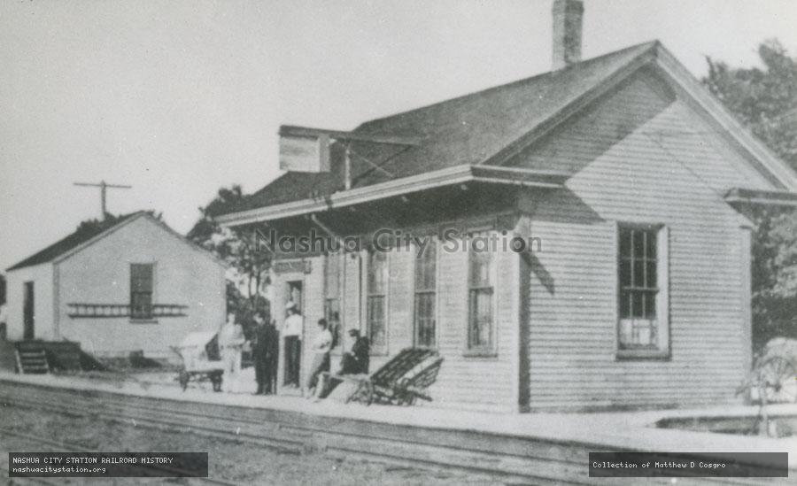 Postcard: Railroad Station, West Falmouth, Massachusetts